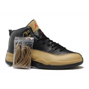 Air Jordan 12 Retro Chaussures Jordan Basket Pour Homme Noir/Or