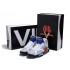 Air Jordan 7 Retro Chaussures Pour Femme Blanc/Noie/Bleu Jordan Femme France